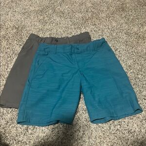 Kids' Teal and Gray Shorts Set